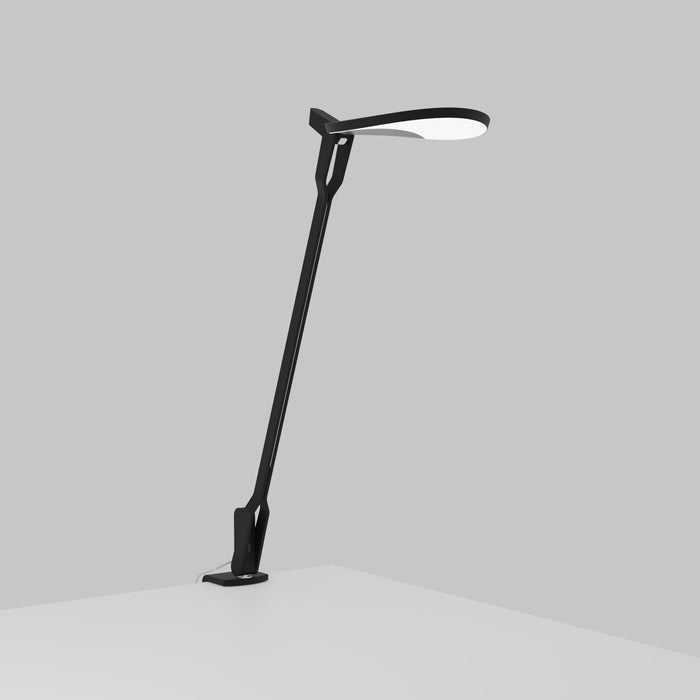 Splitty Pro LED Desk Lamp in Matte Black/One-Piece Desk Clamp.