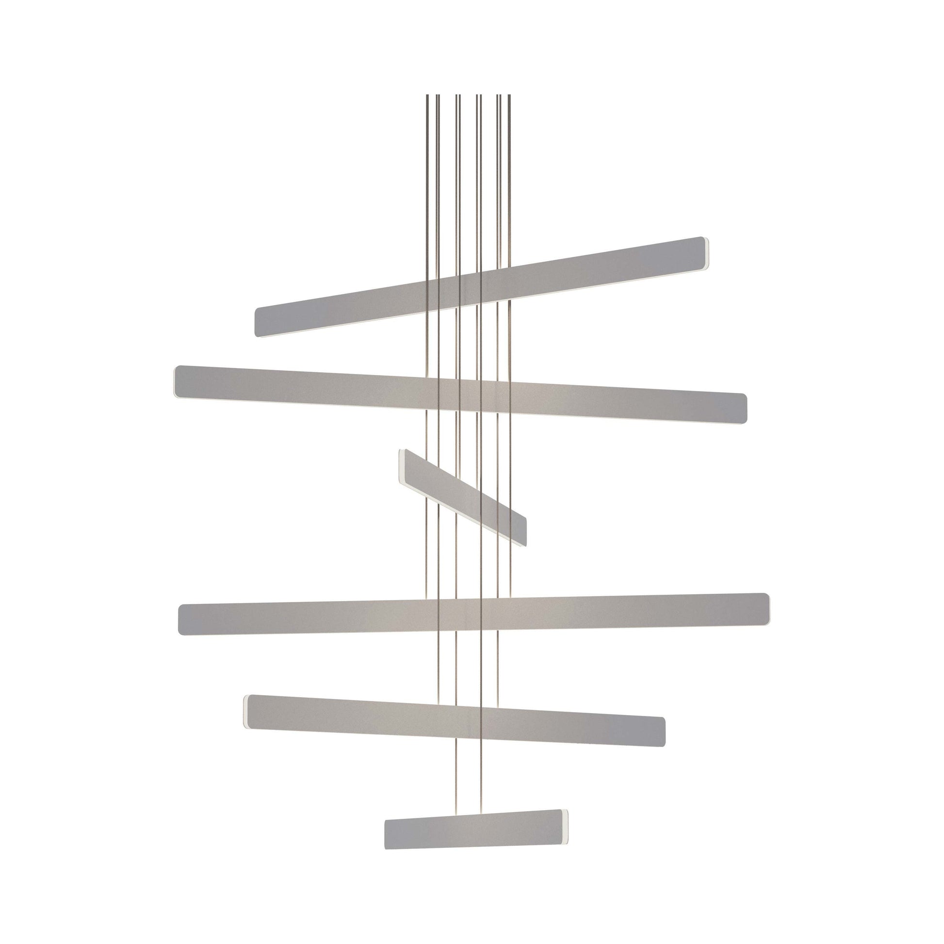 Sub LED Chandelier in Circular 6-Light/Silver.