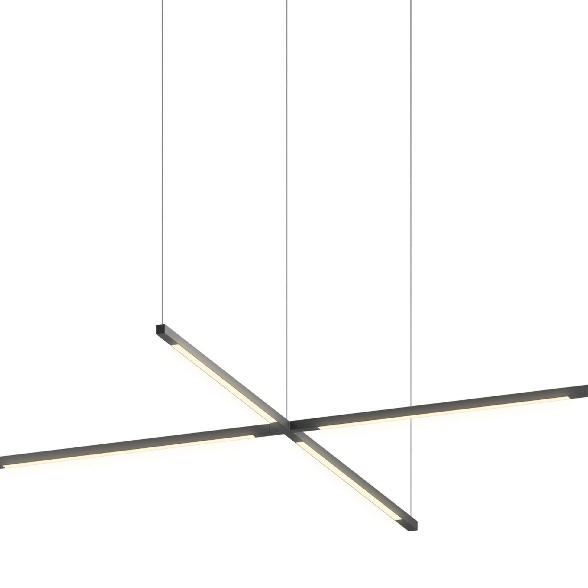 Z-Bar Cross LED Pendant Light in Detail.