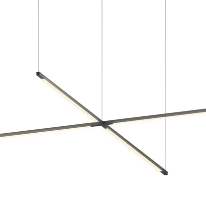 Z-Bar Cross LED Pendant Light in Detail.