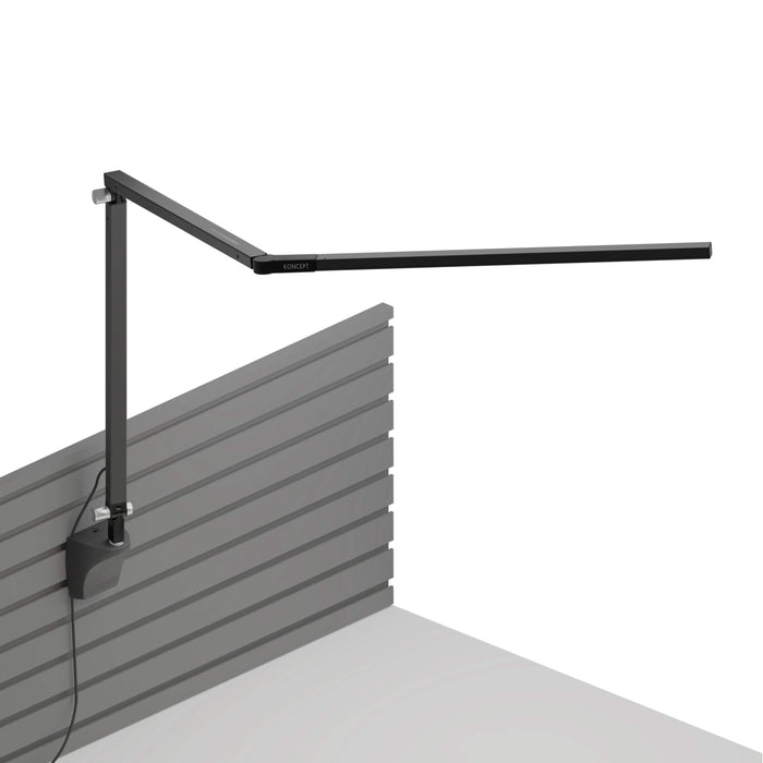 Z-Bar LED Desk Lamp in Silver/Hardwire Wall Mount.