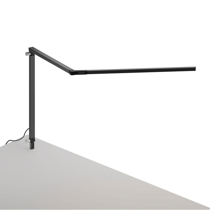 Z-Bar LED Desk Lamp in Silver/Hardwire Wall Mount.