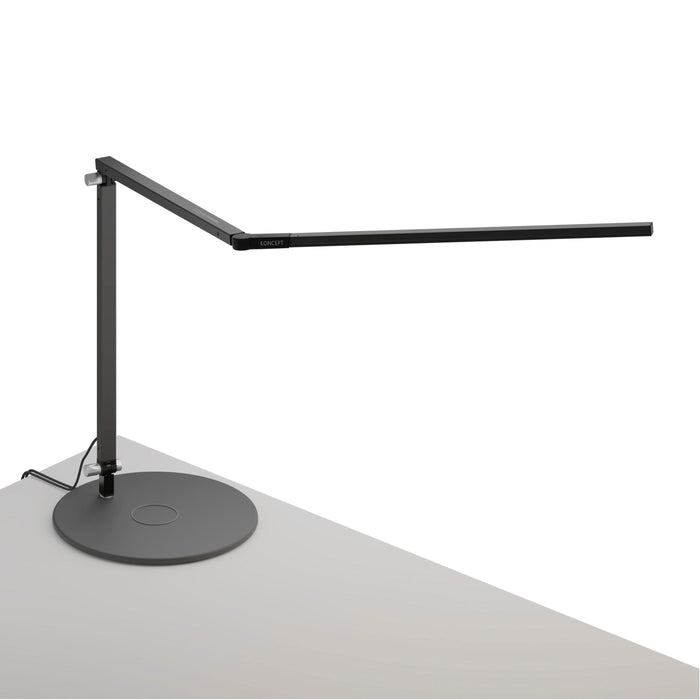 Z-Bar LED Desk Lamp in Silver/Power Base.