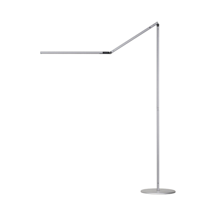 Z-Bar LED Floor Lamp in Silver.