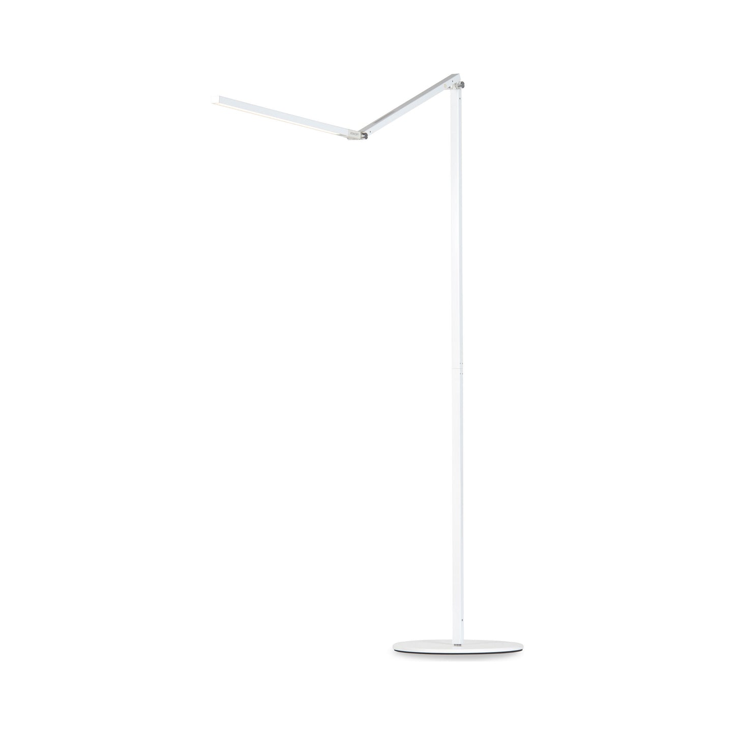 Z-Bar LED Floor Lamp in White.