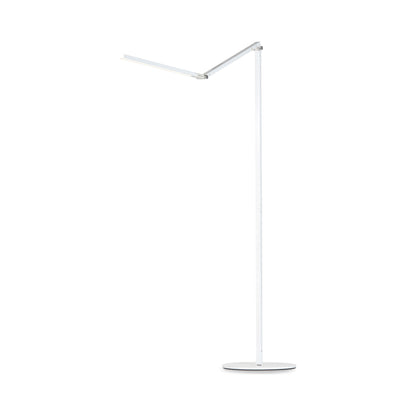 Z-Bar LED Floor Lamp in White.