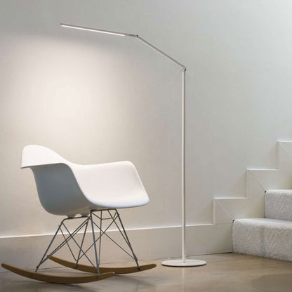 Z-Bar LED Floor Lamp in living room.