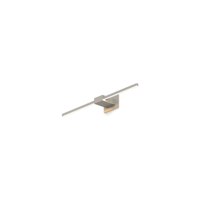 Z-Bar LED Wall Light in Brushed Nickel/Center Mount (24-Inch).