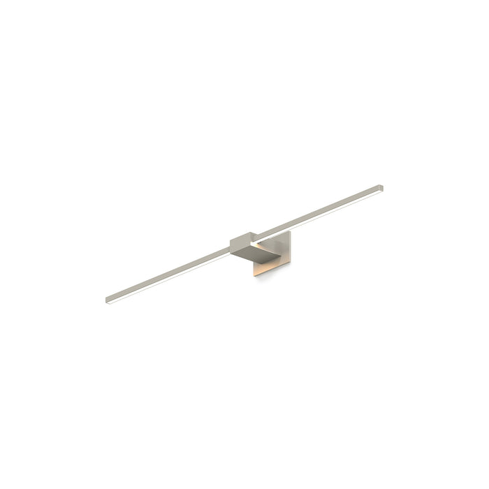 Z-Bar LED Wall Light in Brushed Nickel/Center Mount (36-Inch).