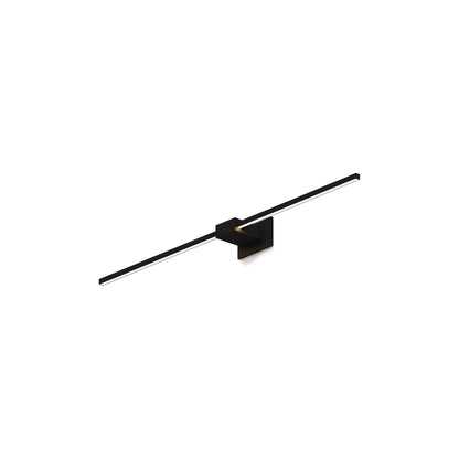 Z-Bar LED Wall Light in Matte Black/Center Mount (36-Inch).