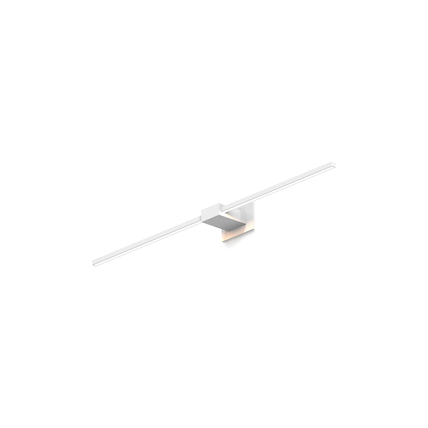 Z-Bar LED Wall Light in Matte White/Center Mount (36-Inch).