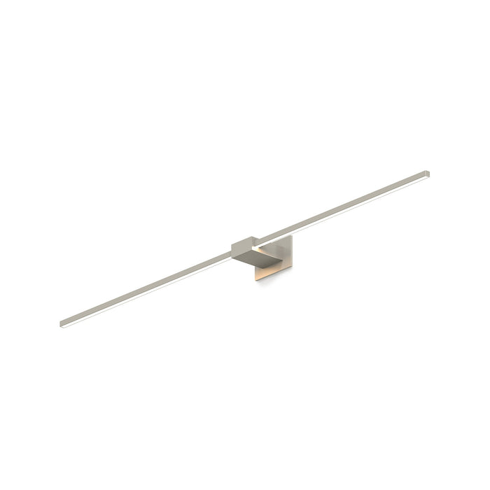 Z-Bar LED Wall Light in Brushed Nickel/Center Mount (48-Inch).