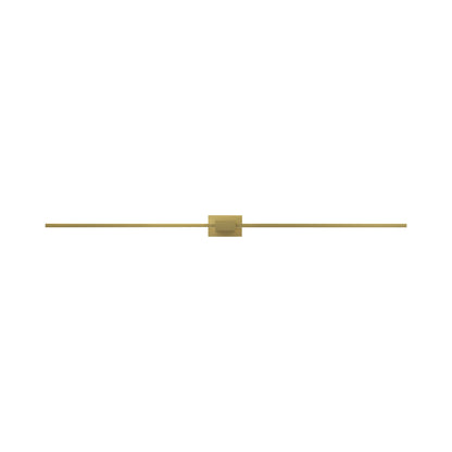 Z-Bar LED Wall Light in Gold/Center Mount (48-Inch).