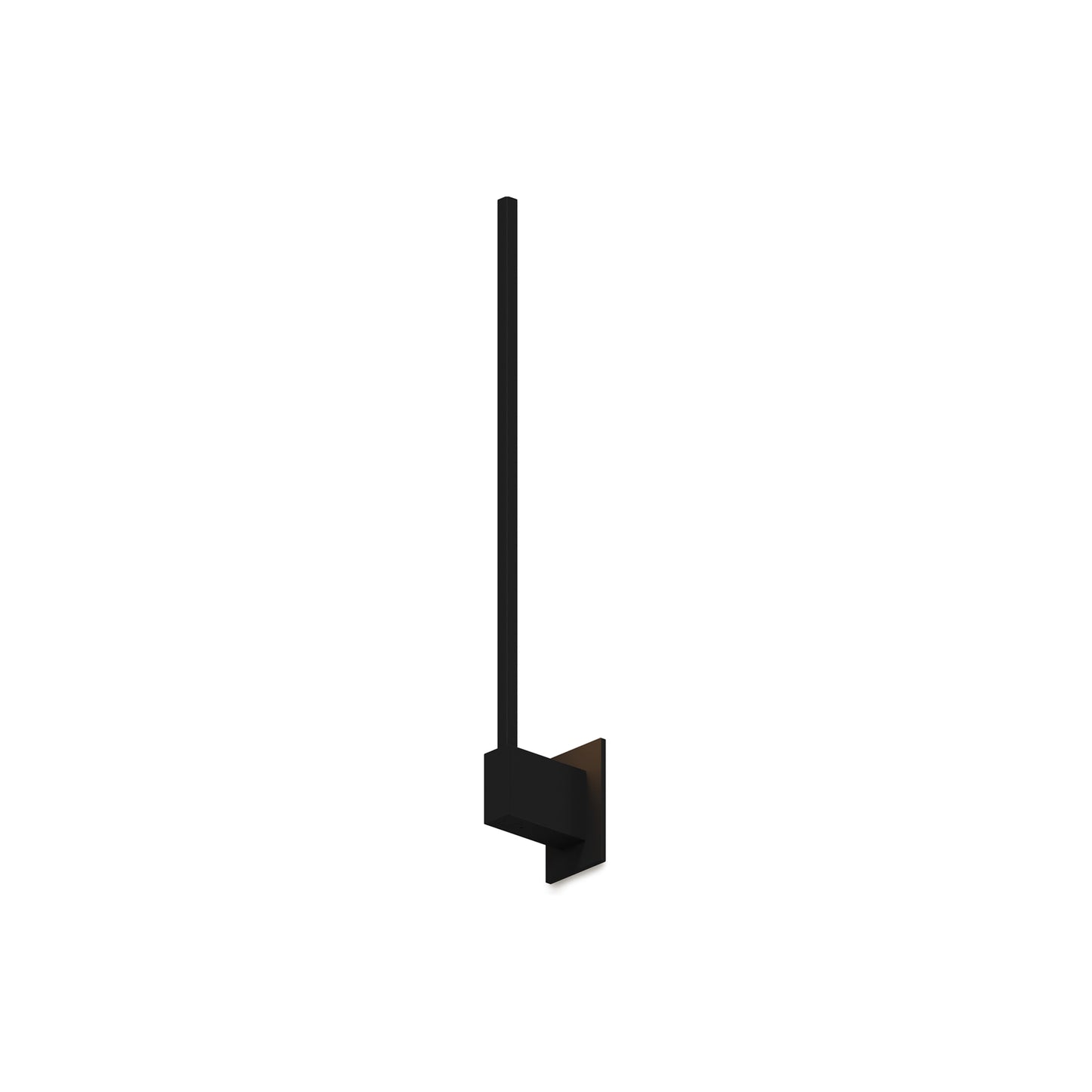 Z-Bar LED Wall Light in Matte Black/End Mount (24-Inch).