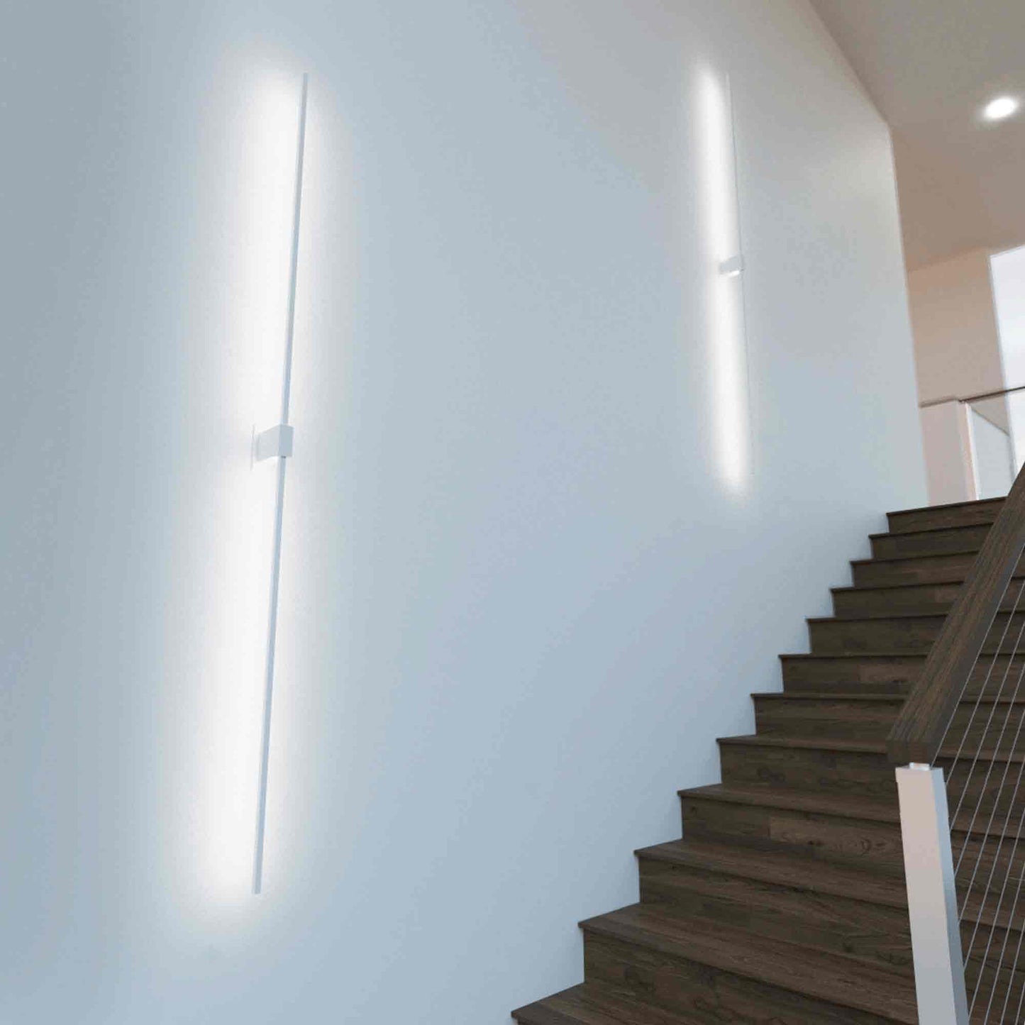 Z-Bar LED Wall Light in stair.