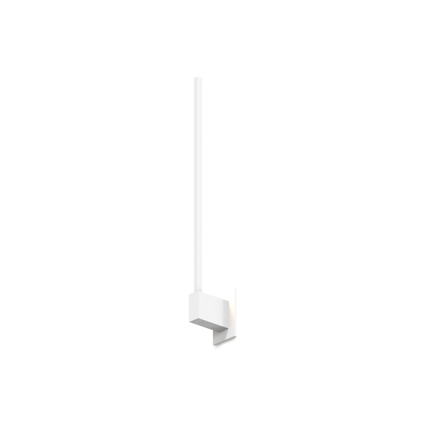 Z-Bar LED Wall Light in Matte White/End Mount (24-Inch).