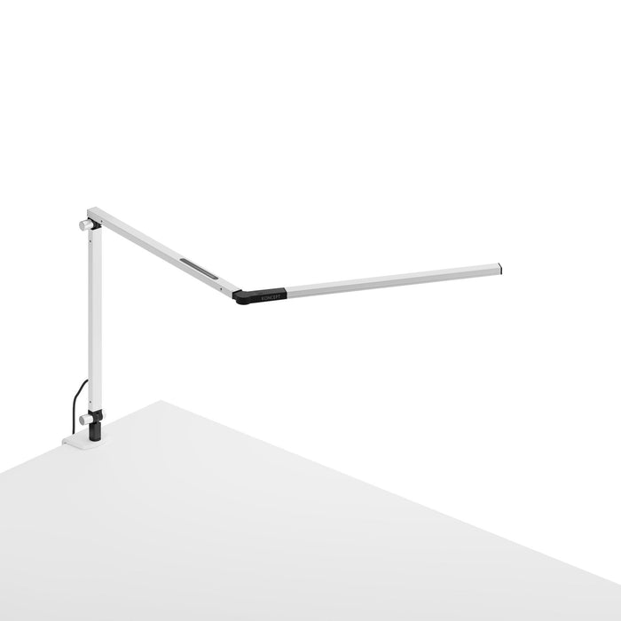 Z-Bar Mini LED Desk Lamp in Warm White Light/White.
