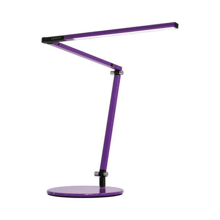 Z-Bar Mini LED Desk Lamp in Purple/Table Base.