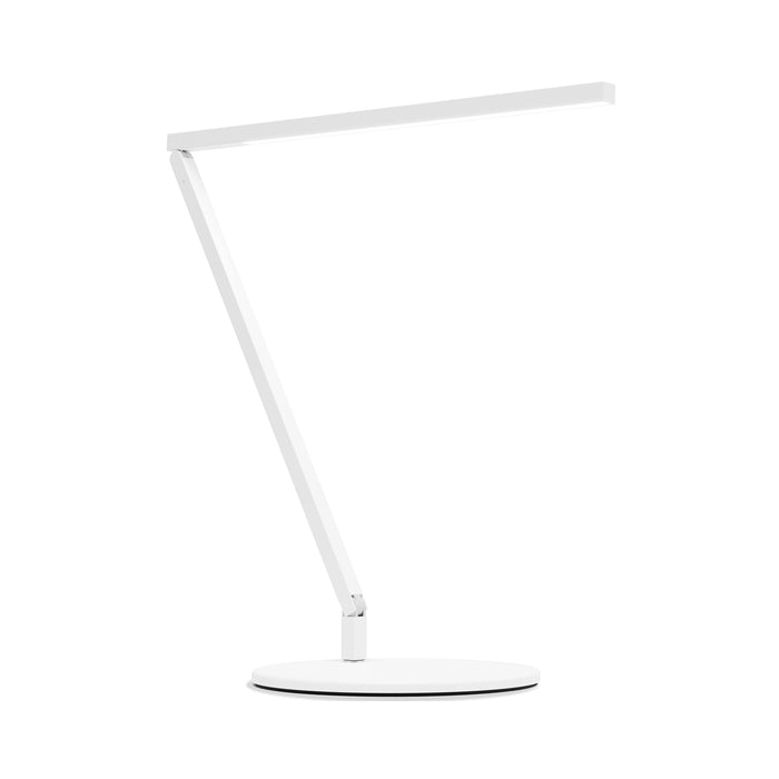 Z-Bar Solo Gen 4 LED Desk Lamp in Matte White.