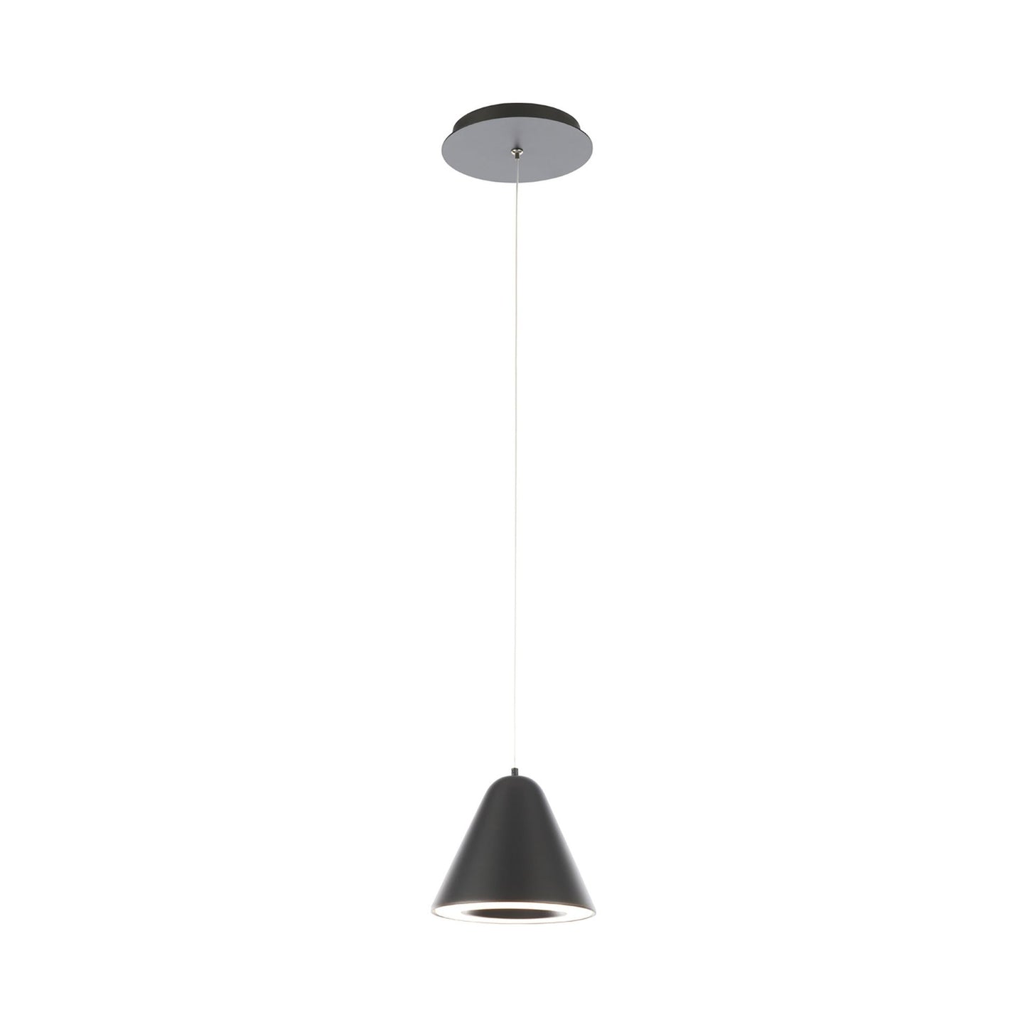 Kone LED Pendant Light in Black.