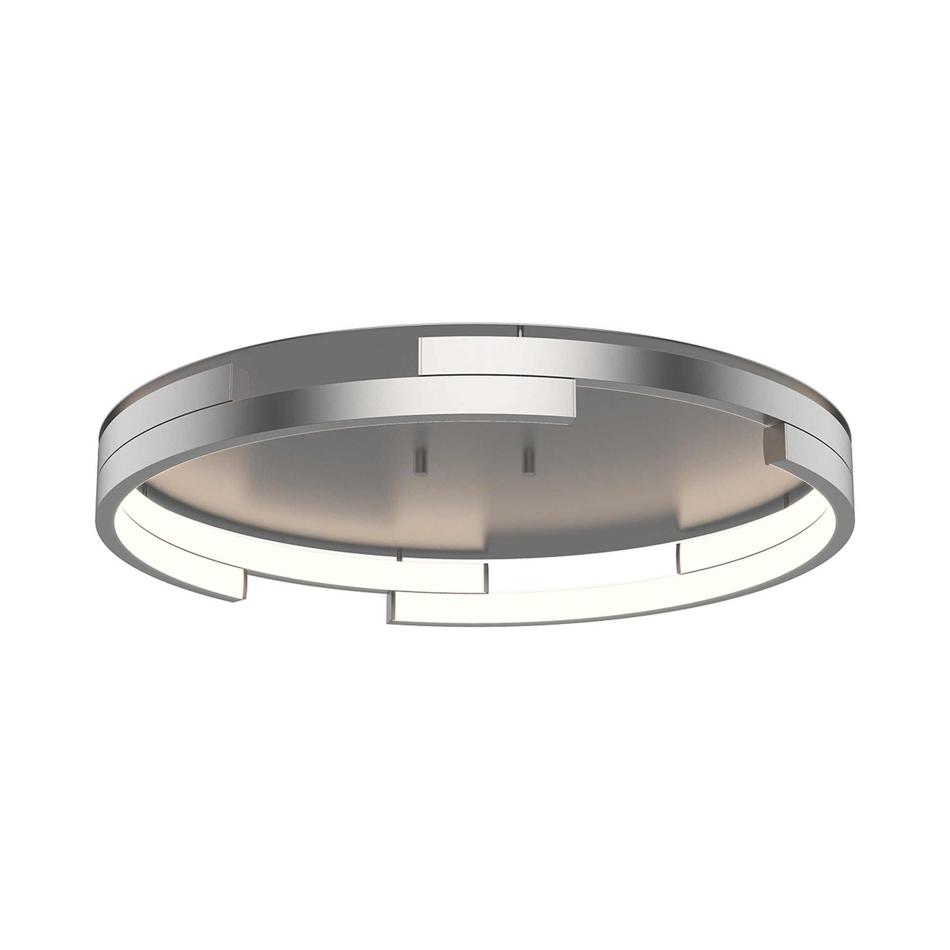 Anello Minor LED Flush Mount Ceiling Light in Brushed Nickel.