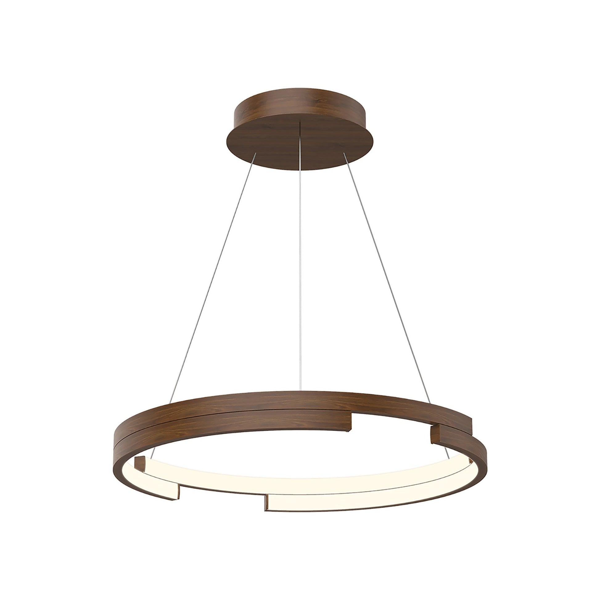 Anello Minor LED Pendant Light in Walnut (Small).