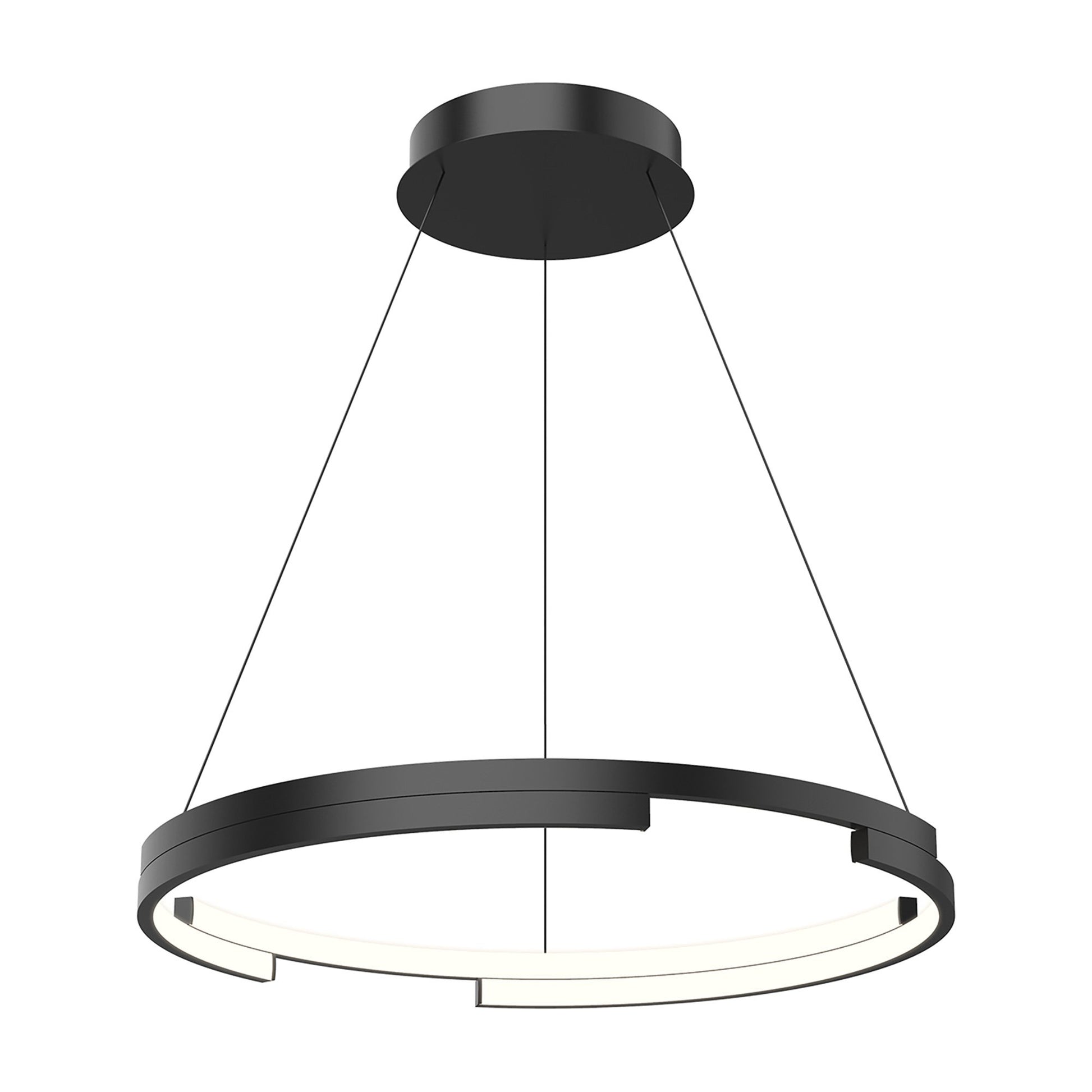 Anello Minor LED Pendant Light in Black (Medium).
