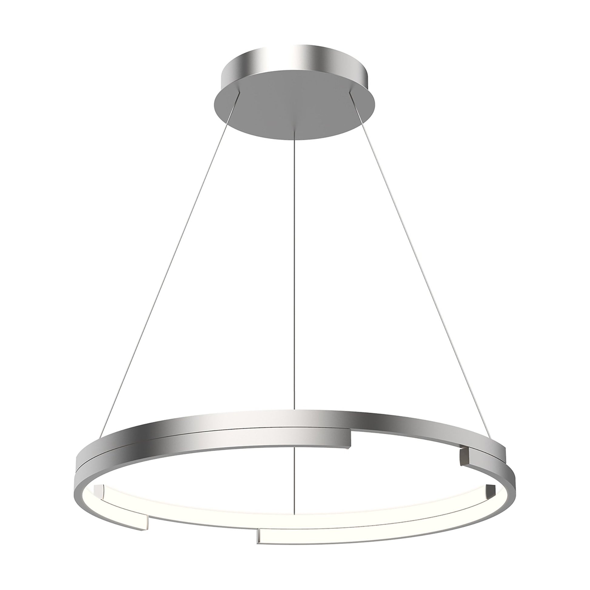 Anello Minor LED Pendant Light in Brushed Nickel (Medium).
