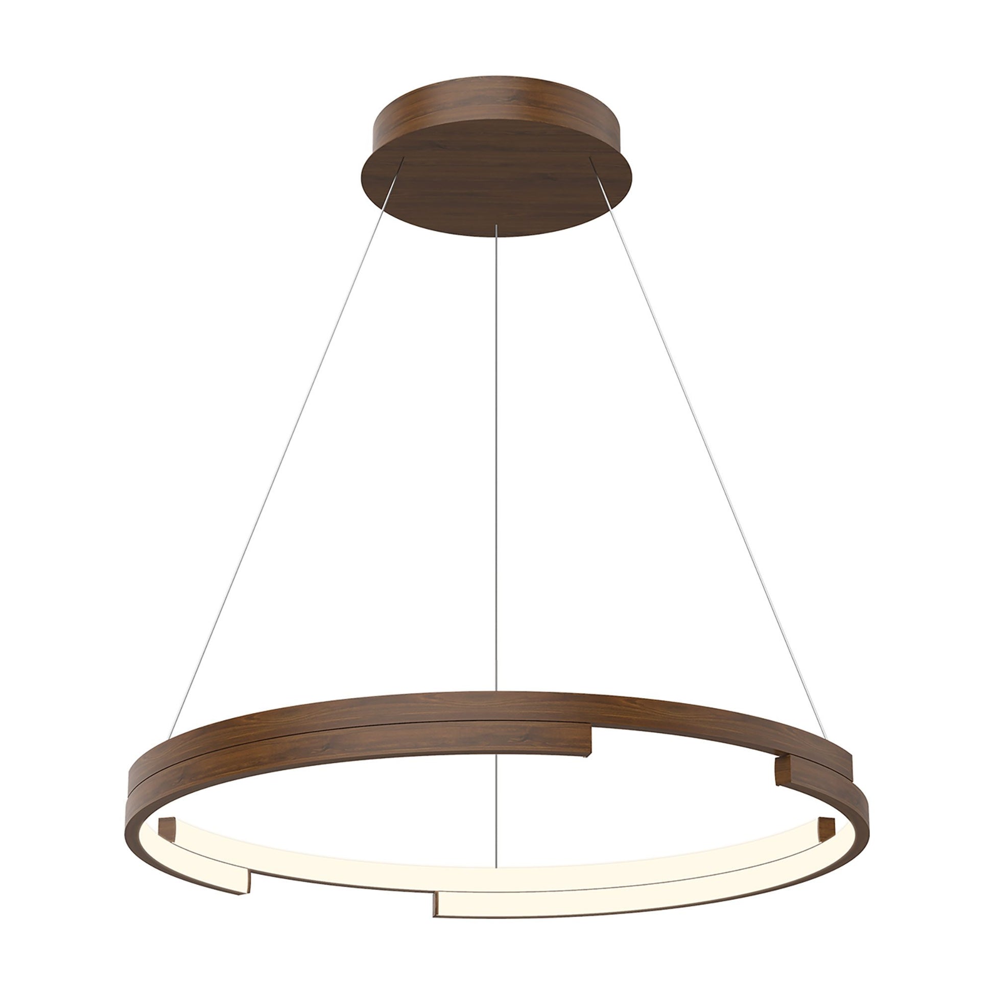Anello Minor LED Pendant Light in Walnut (Medium).