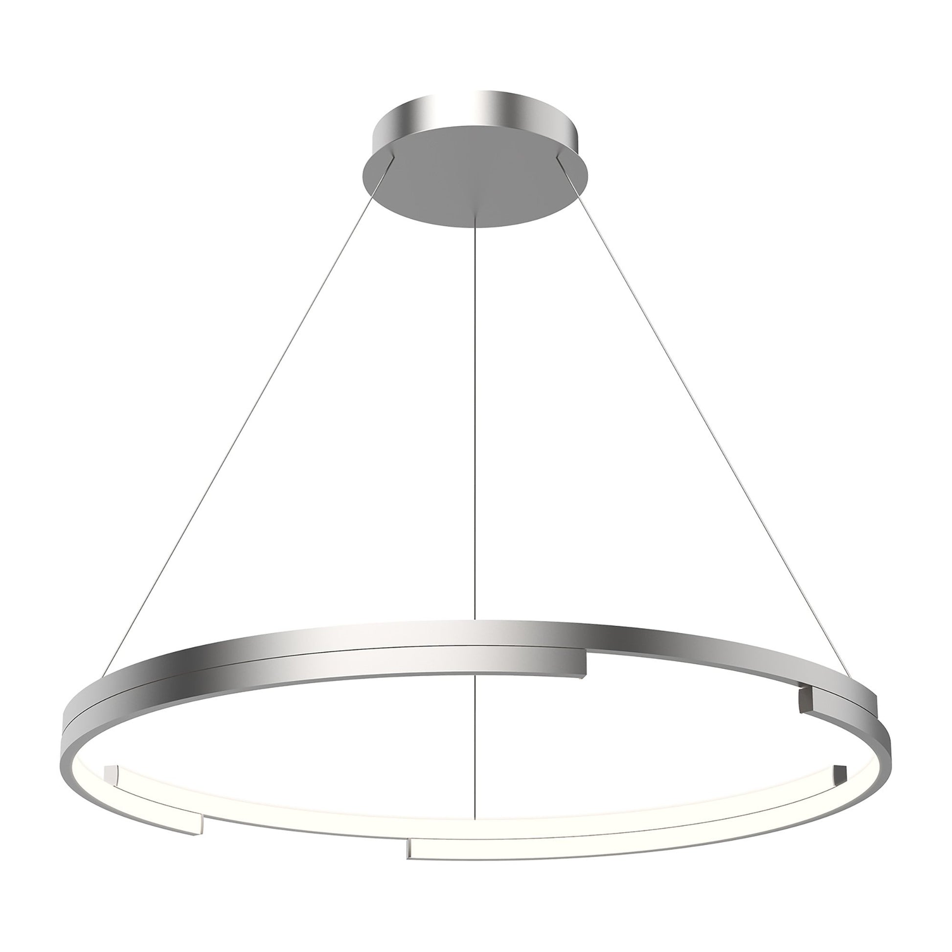 Anello Minor LED Pendant Light in Brushed Nickel (Large).