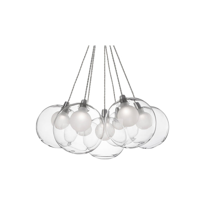 Bolla LED Chandelier in Clear Glass (Small).