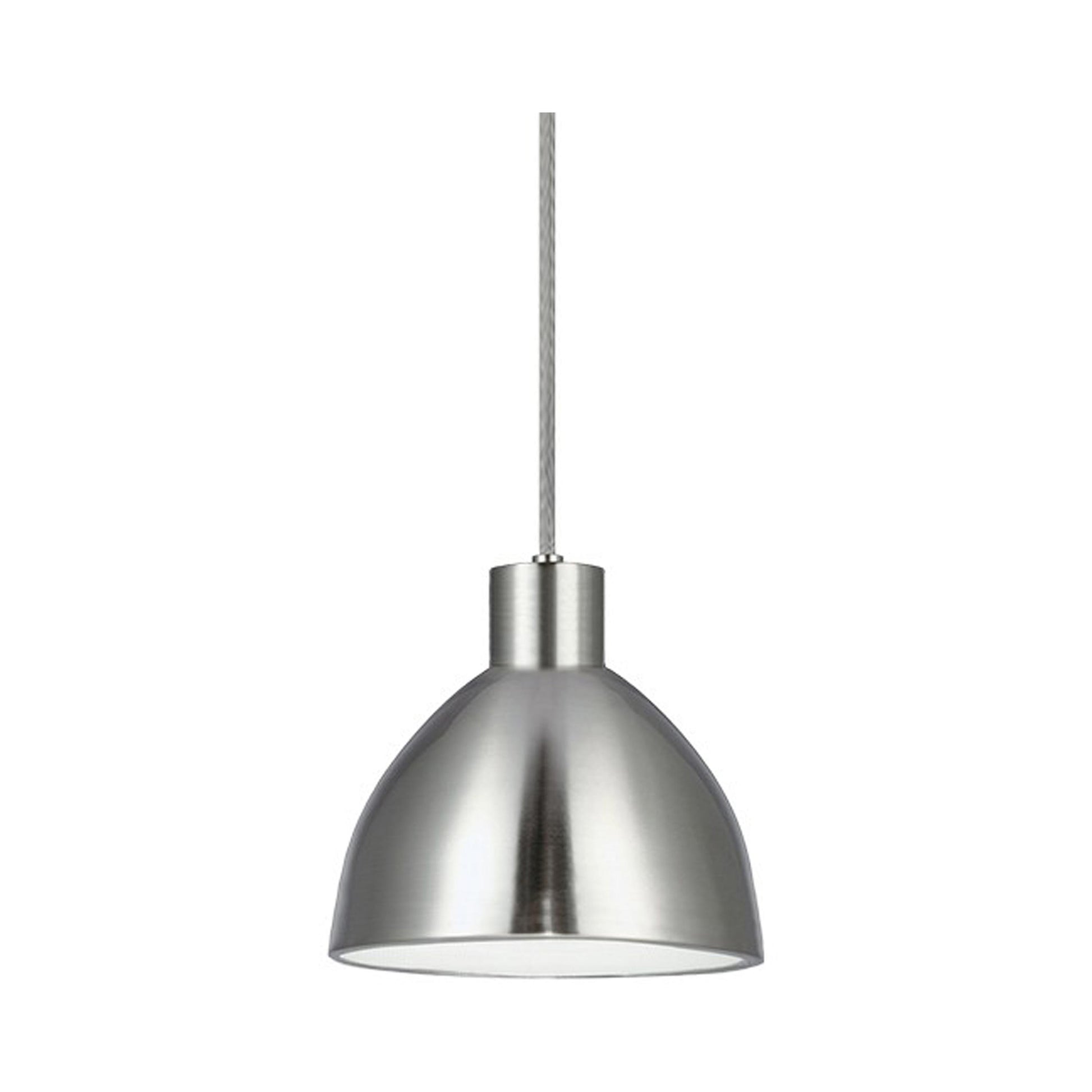 Chroma LED Pendant Light in Brushed Nickel (Small).