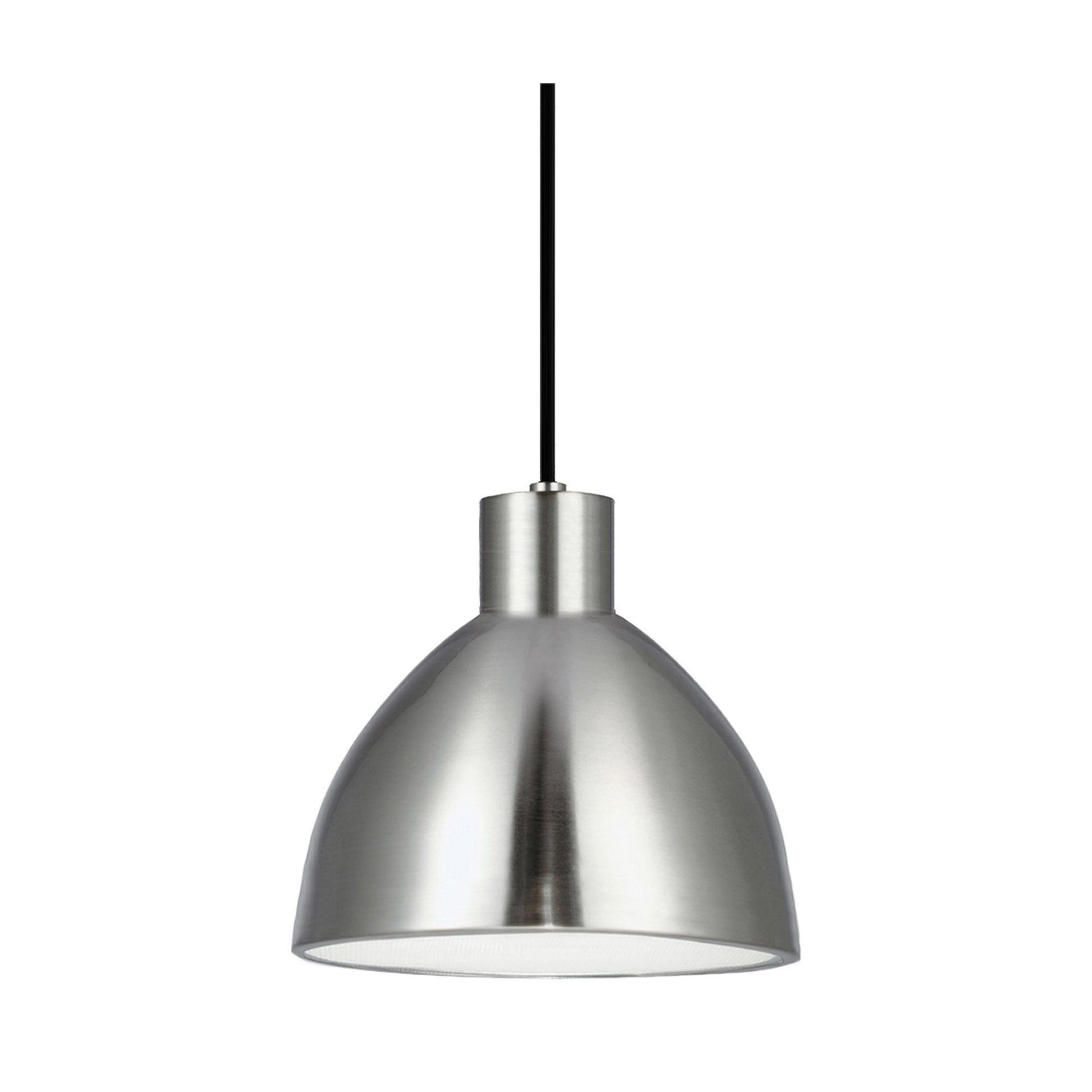 Chroma LED Pendant Light in Brushed Nickel (Medium).