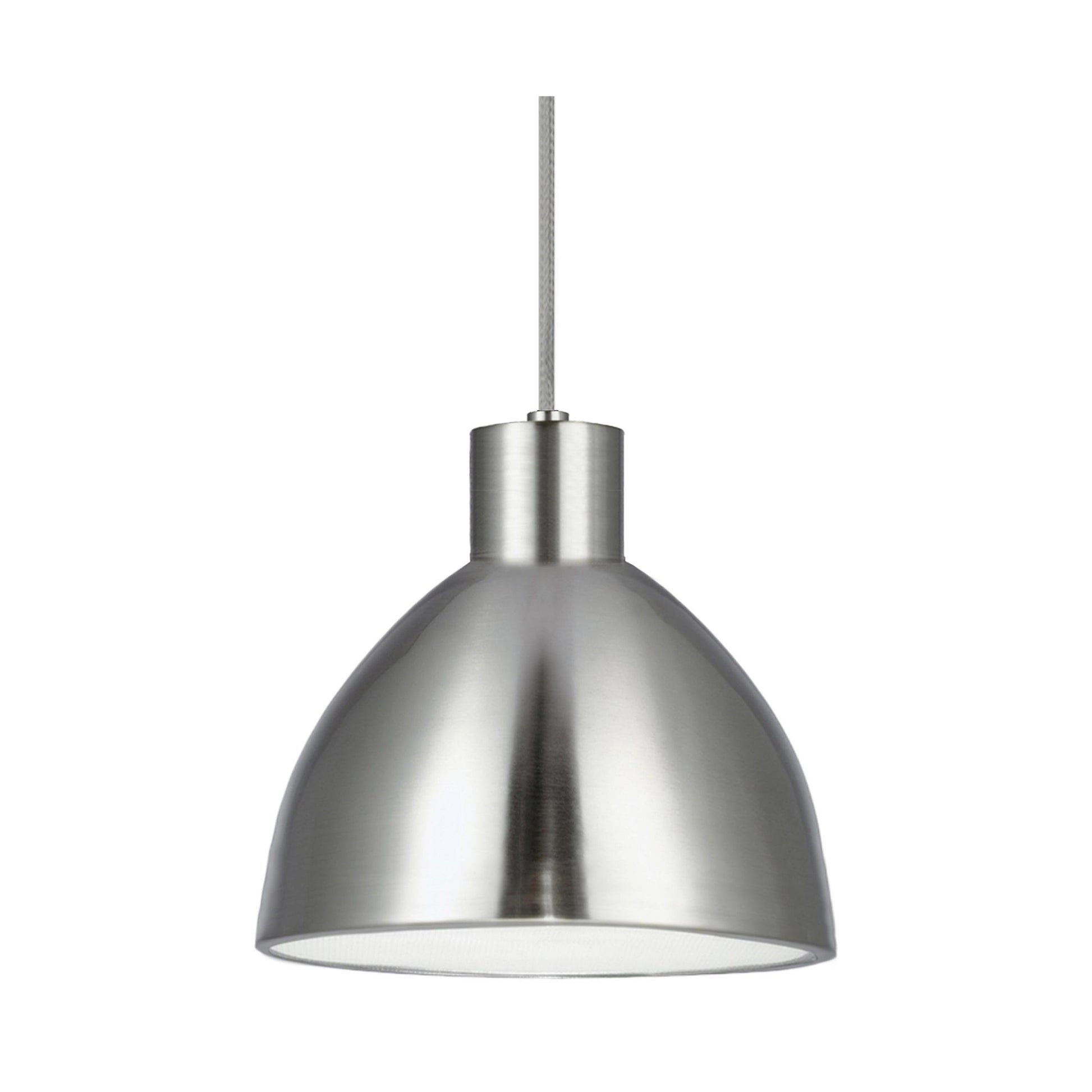 Chroma LED Pendant Light in Brushed Nickel (Large).