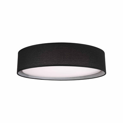 Dalton LED Flush Mount Ceiling Light in Black (Small).