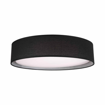 Dalton LED Flush Mount Ceiling Light in Black (Large).