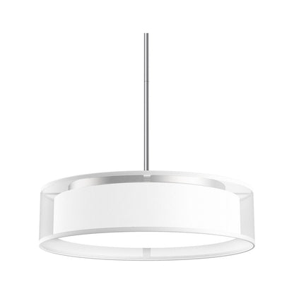 Dalton LED Pendant Light in White Organza (Small).