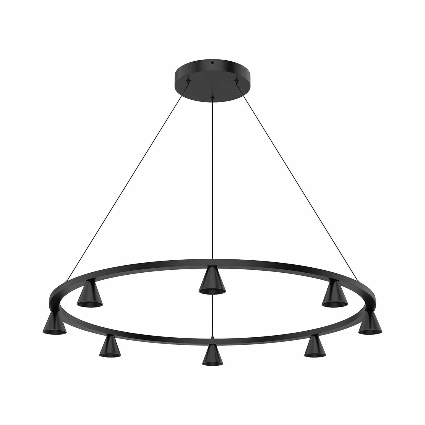 Dune LED Chandelier in Black.