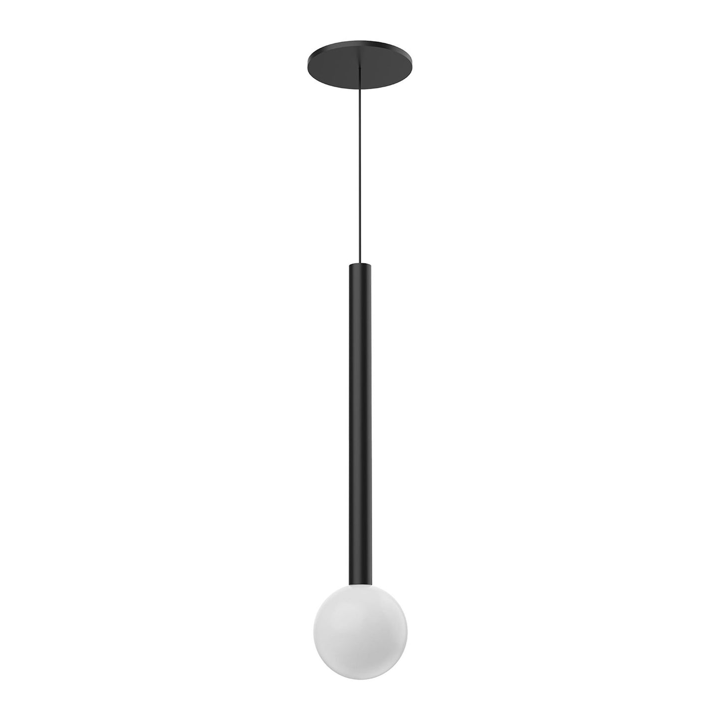 Elixir LED Pendant Light in Black (4-Inch).