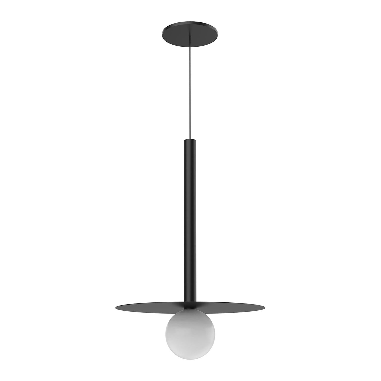 Elixir LED Pendant Light in Black (11.88-Inch).