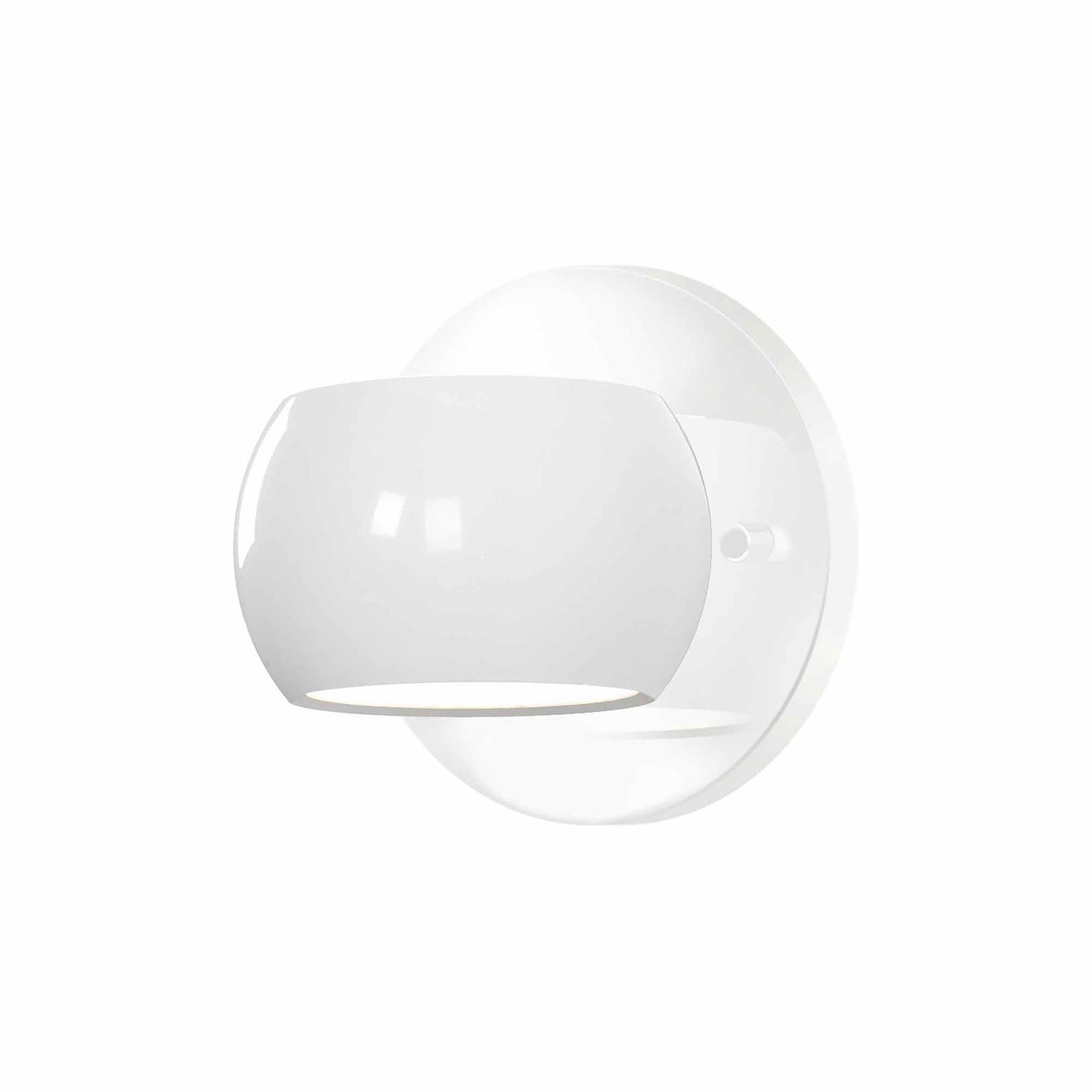 Flux LED Wall Light in Gloss White.