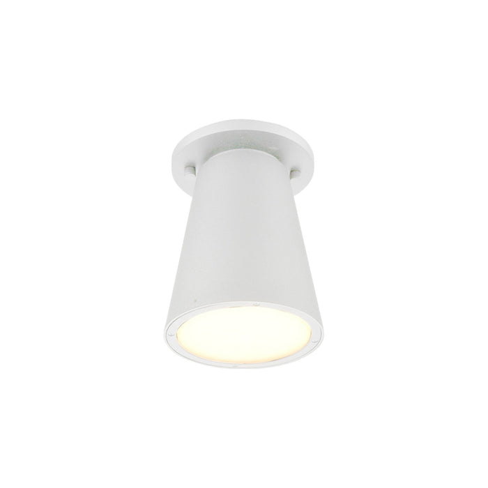 Hartford LED Semi Flush Ceiling Light in White (Small).