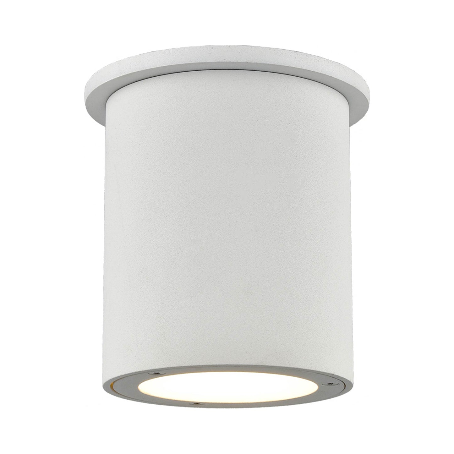 Lamar Outdoor LED Flush Mount Ceiling Light in 4.25-Inch/White.