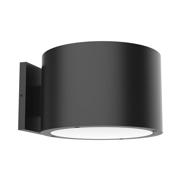 Lamar Outdoor LED Wall Light in Downlight/Black (Large).