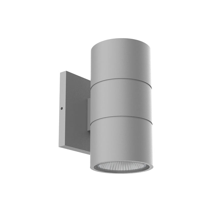 Lund Outdoor LED Wall Light in Grey (Small).
