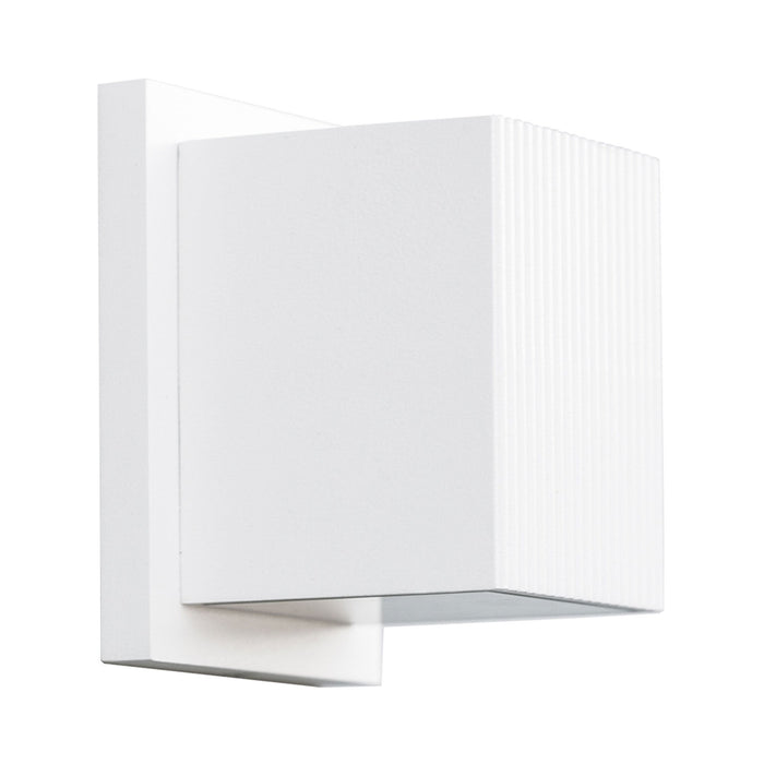 Mavis Outdoor LED Wall Light in White.