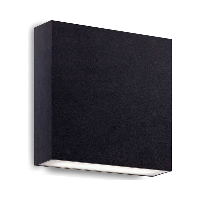 Mica LED Wall Light in Black (Small).