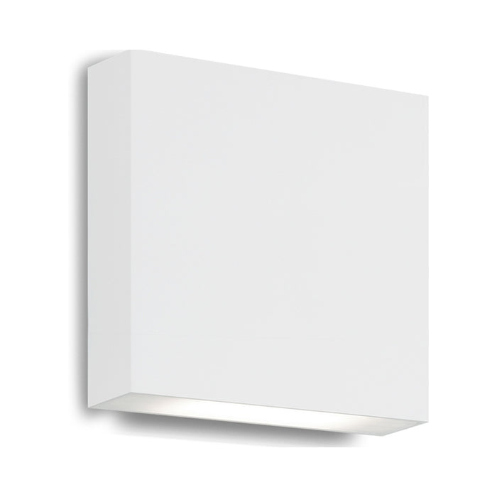 Mica LED Wall Light in White (Small).
