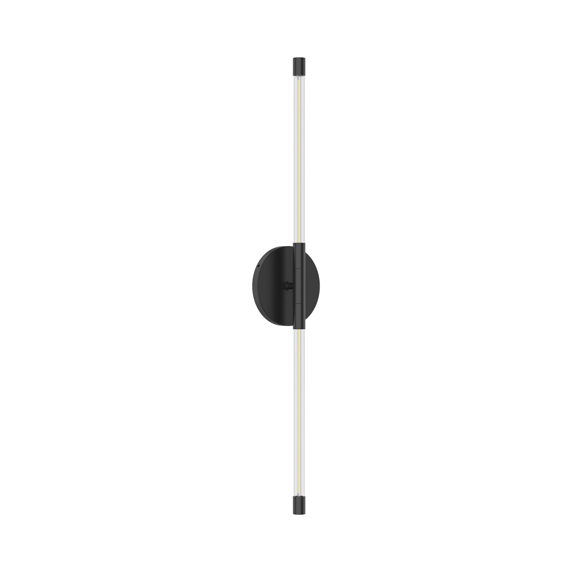 Motif LED Wall Light in Black (25.63-Inch).