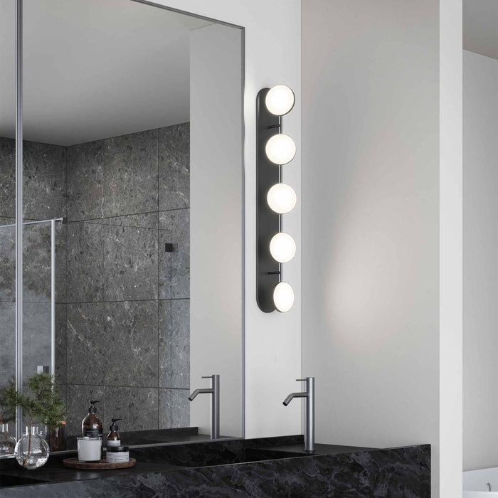 Novel LED Bath Vanity Wall Light in bathroom.
